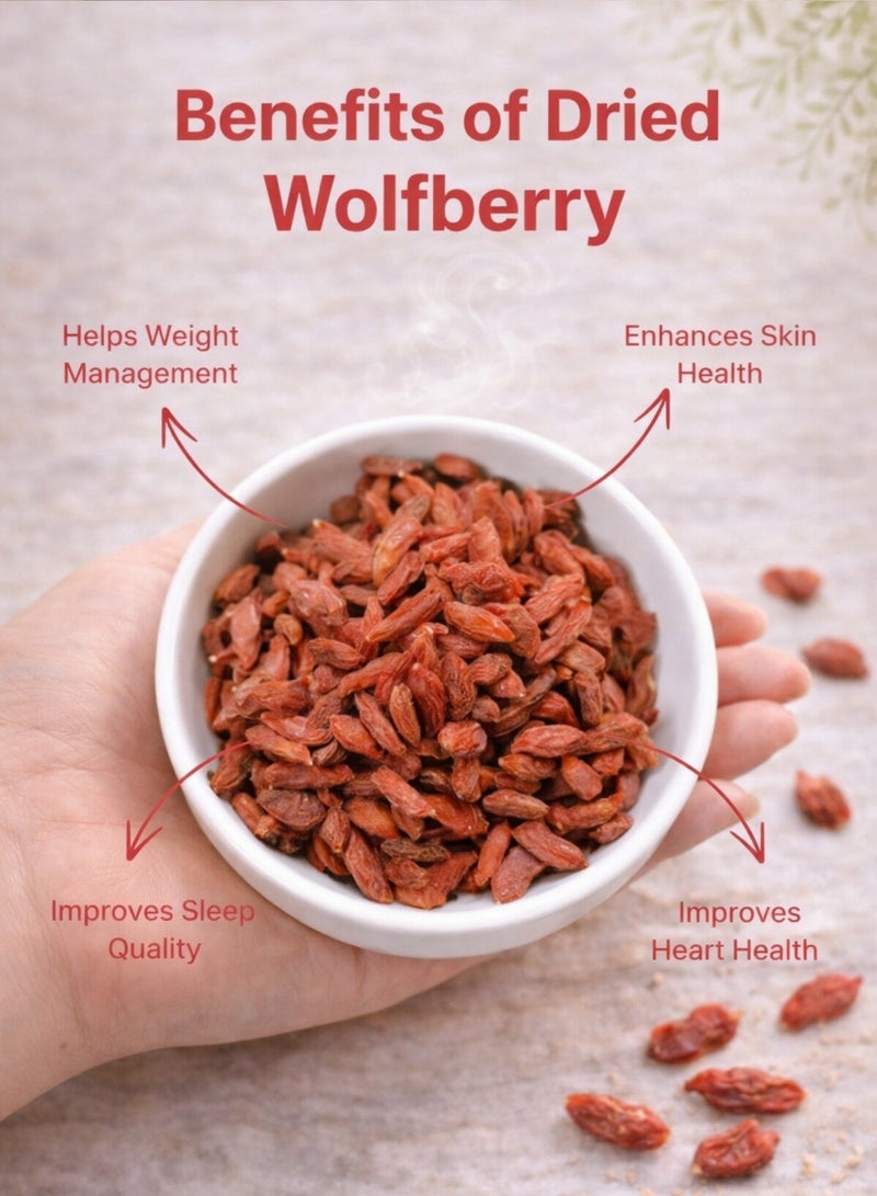 Zahr Wolf Berry (Goji Berry) Whole | Toot Al Dhi’b | Lycium barbarum | 100% Natural Sun-Dried Berries for Gardening, Horticulture & Botanical Use - Image 4